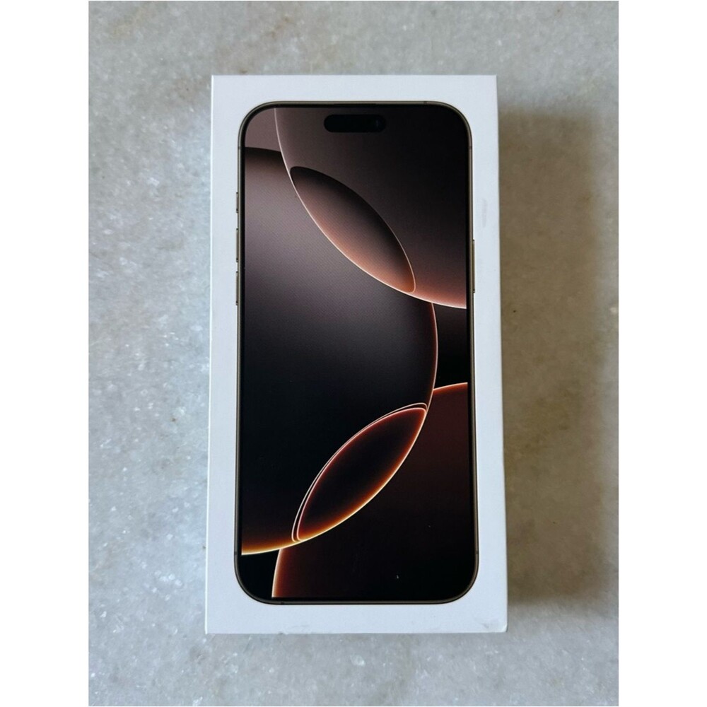 Apple iPhone 16 Pro Max BOX ONLY Desert Titanium 256 GB with Inserts OEM
